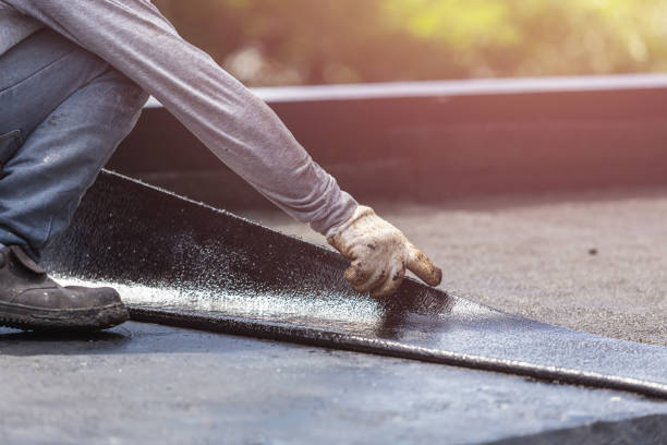 Professional Waterproofing technician working in Tecumseh, MI
